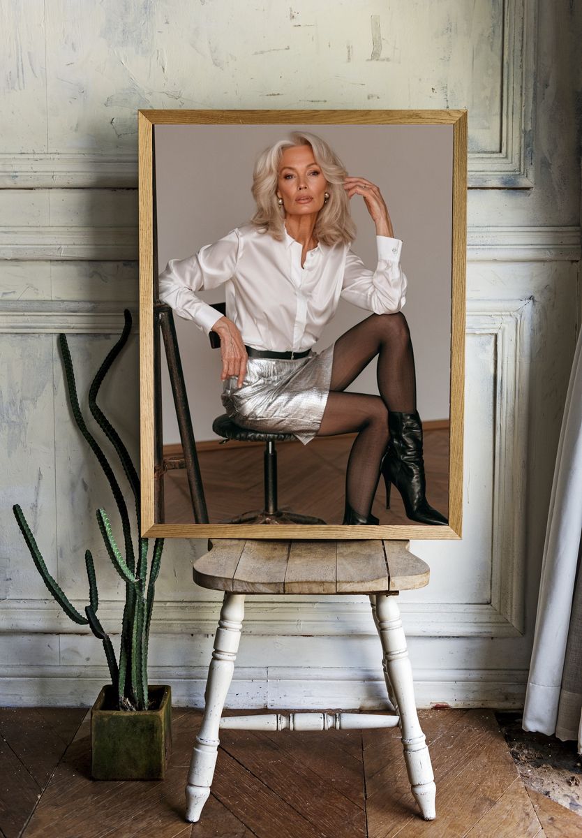 Elegant Fashion Portrait Poster. — room view 1