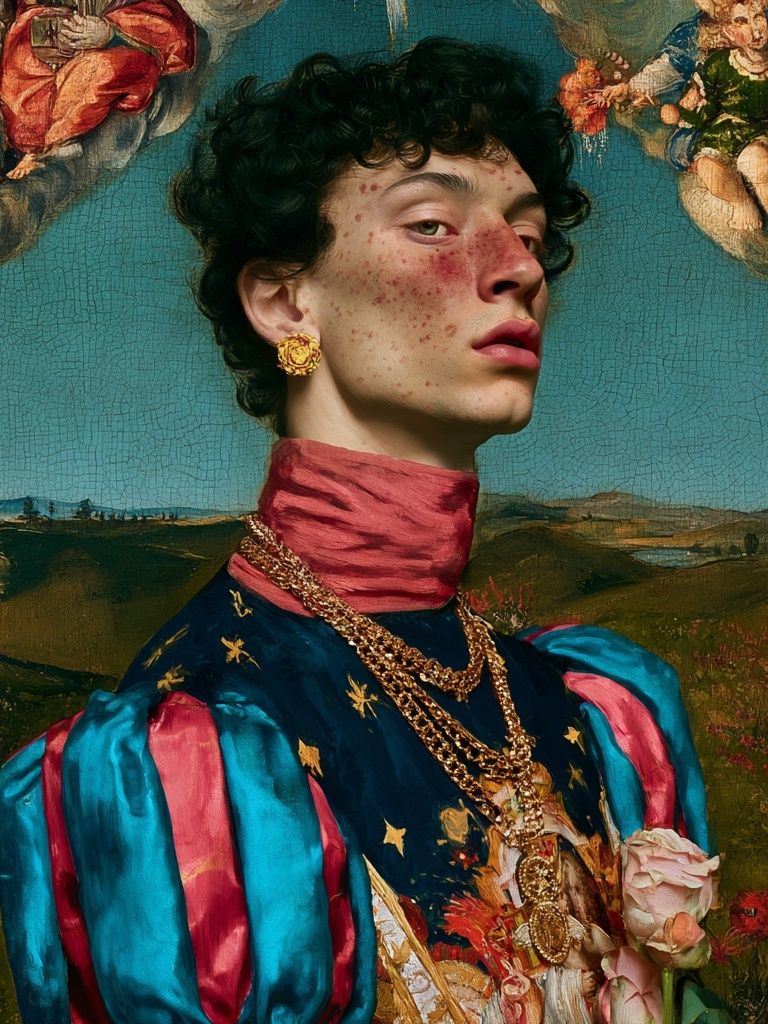 Baroque Portrait Fine-Art Print. poster — fine-art art