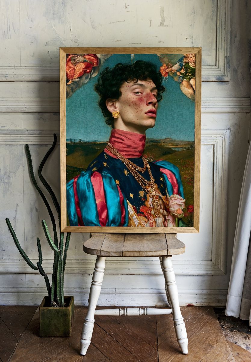 Baroque Portrait Fine-Art Print. room preview