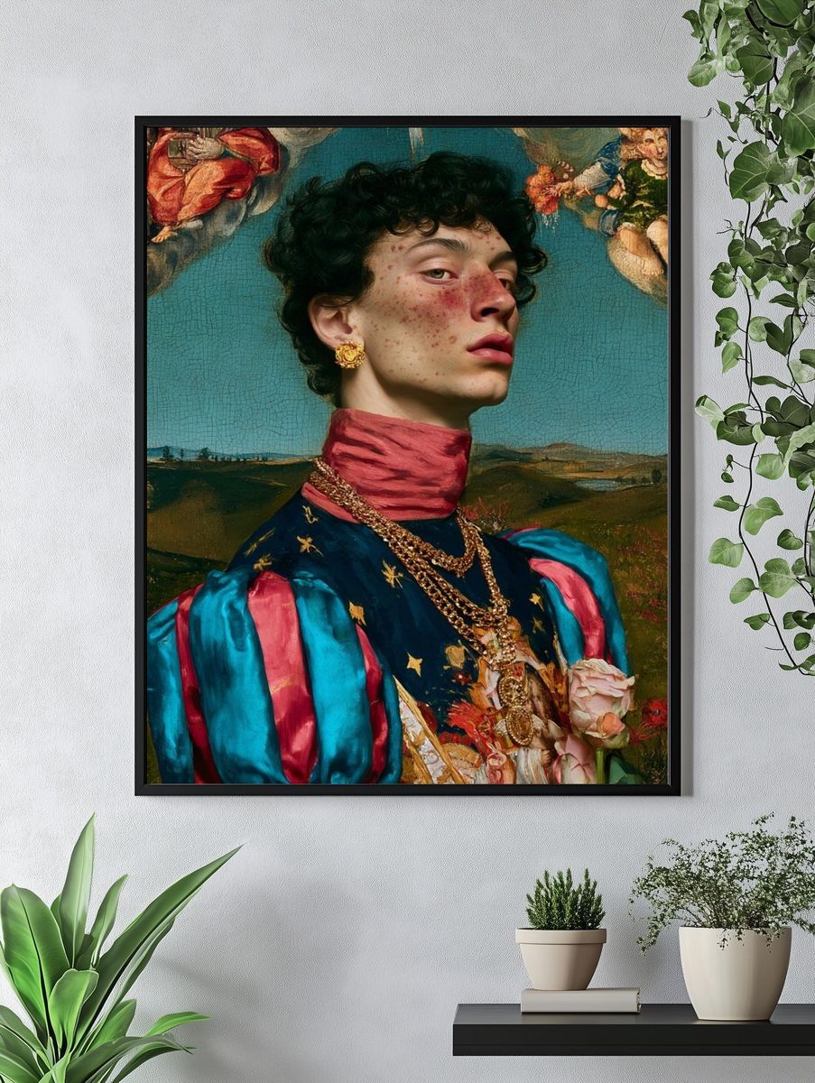 Baroque Portrait Fine-Art Print. — room view 4