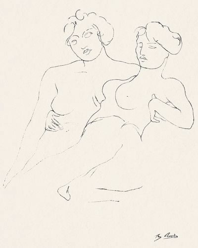 Two Women — Fine Art Print. poster