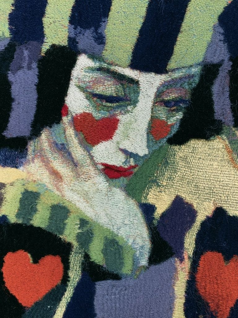 Harlequin Portrait Fine-Art Poster. poster — fine-art art
