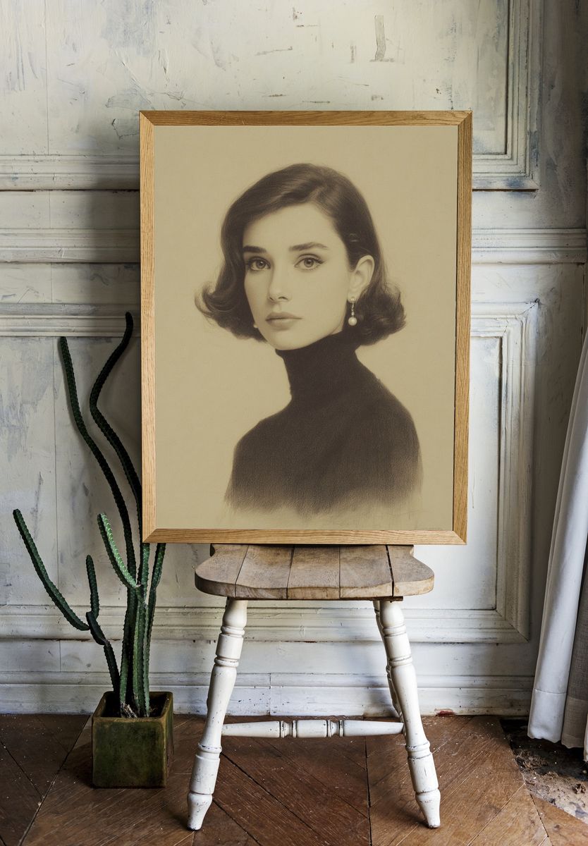 Elegant Portrait — Fine Art Print. — room view 1