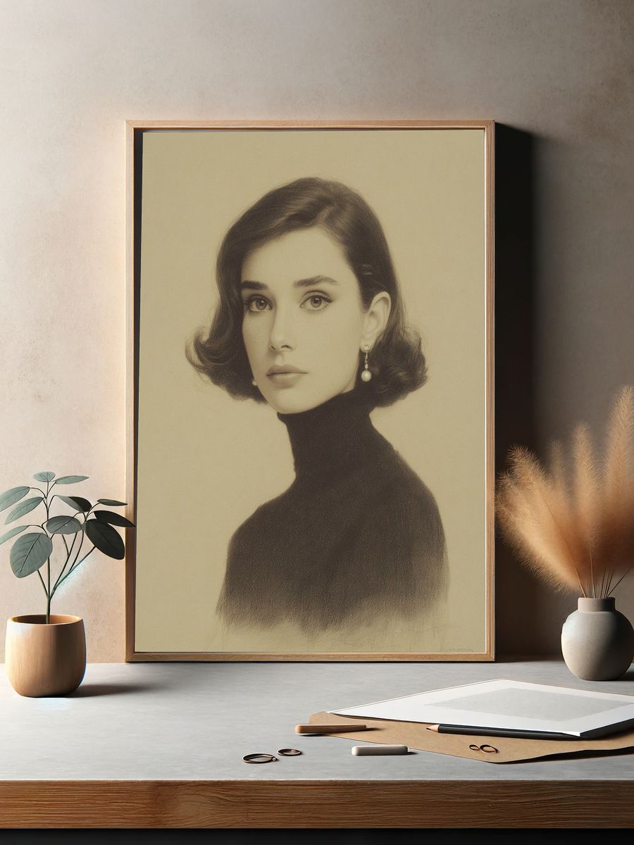 Elegant Portrait — Fine Art Print. — room view 2