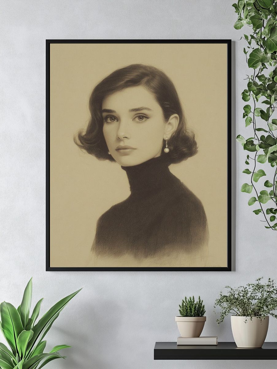 Elegant Portrait — Fine Art Print. — room view 4