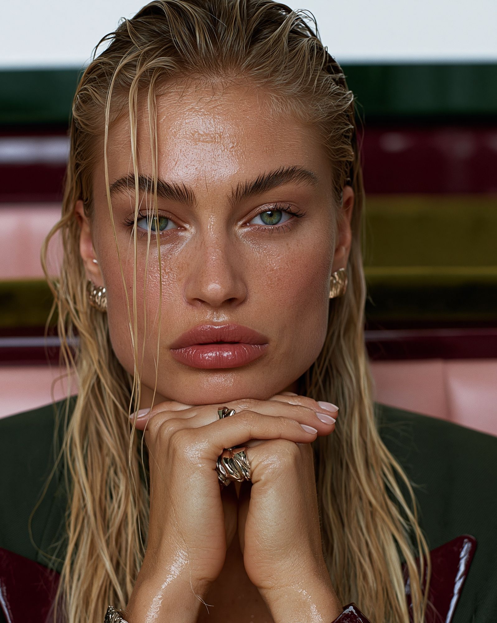 Glossy Fashion Portrait Poster. poster — photography art