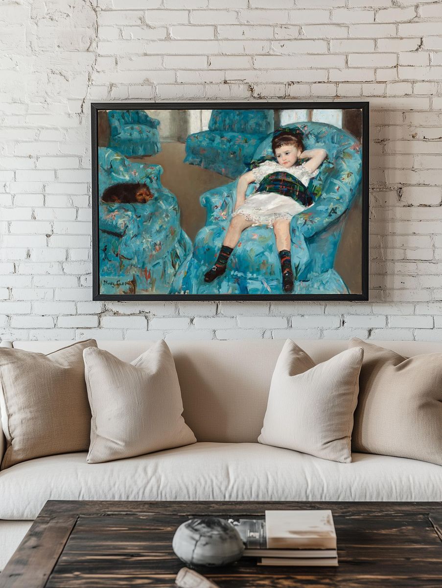 Little Girl Blue Armchair (1878). room preview