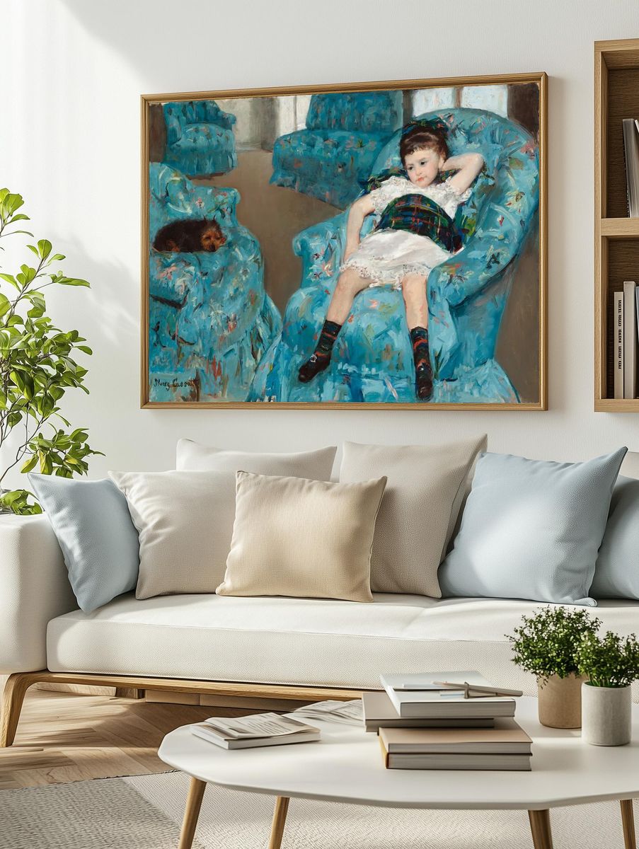 Little Girl Blue Armchair (1878). — room view 2
