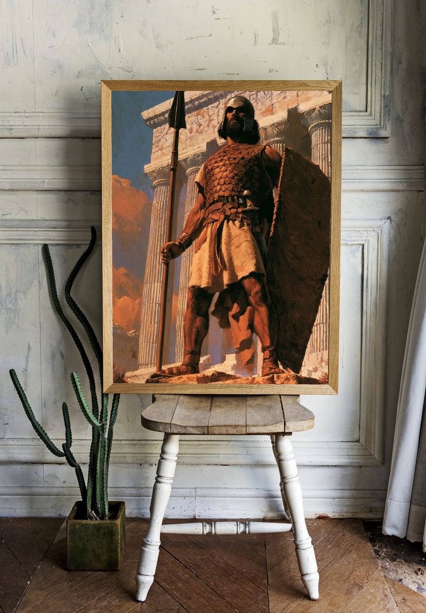 Spartan Warrior Fine-Art Poster. — room view 1