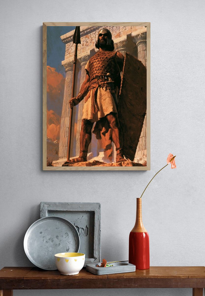 Spartan Warrior Fine-Art Poster. — room view 3