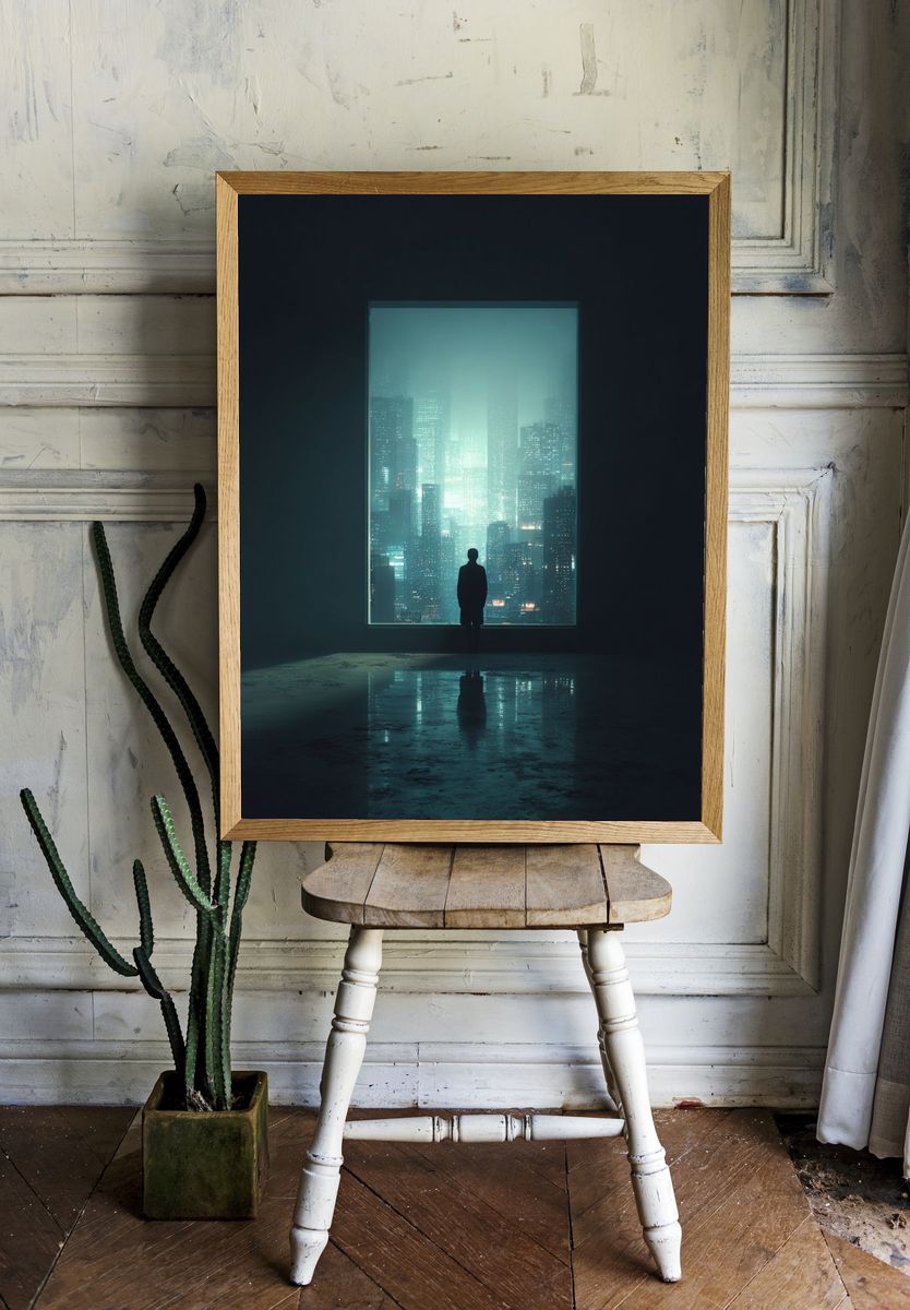 Urban Dreamscape — Fine Art Print. — room view 1