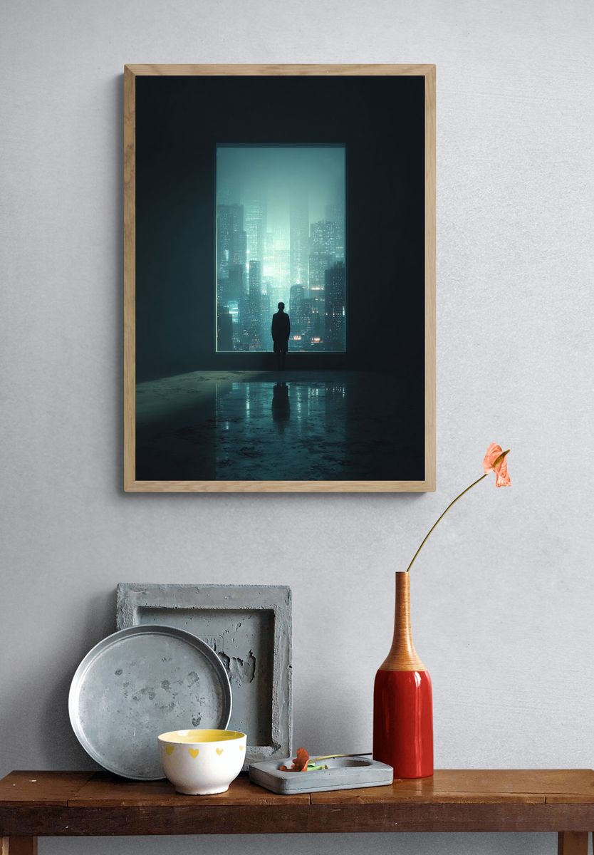 Urban Dreamscape — Fine Art Print. — room view 3
