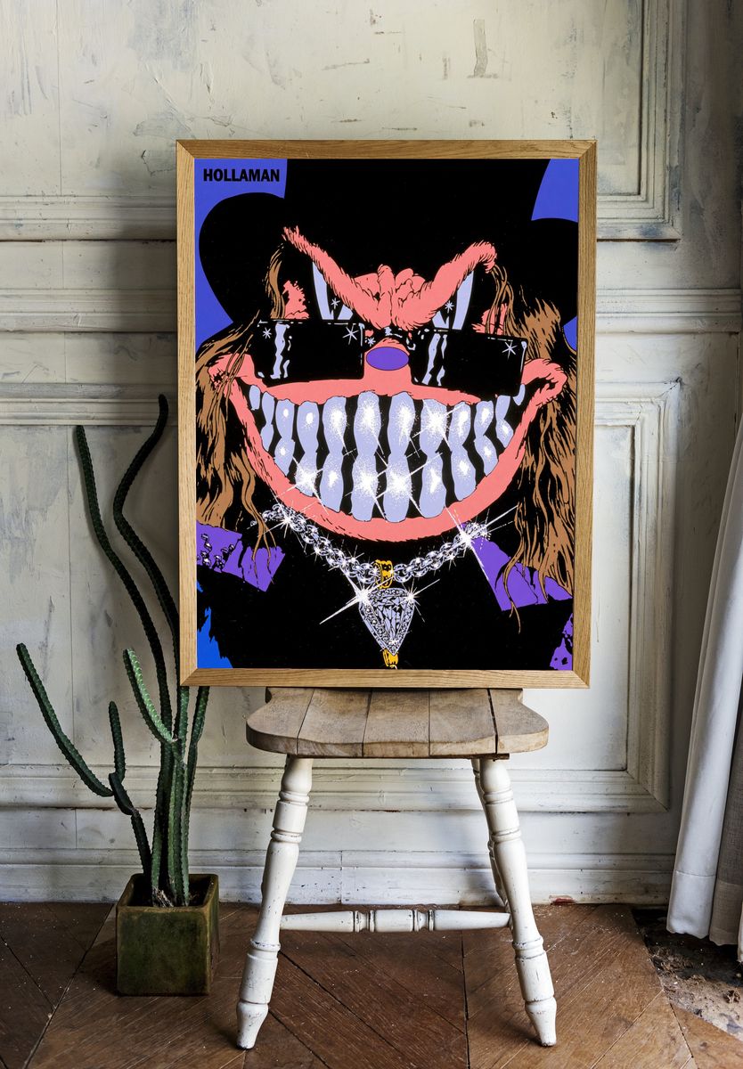 Hollaman Pop-Art Portrait Poster. room preview