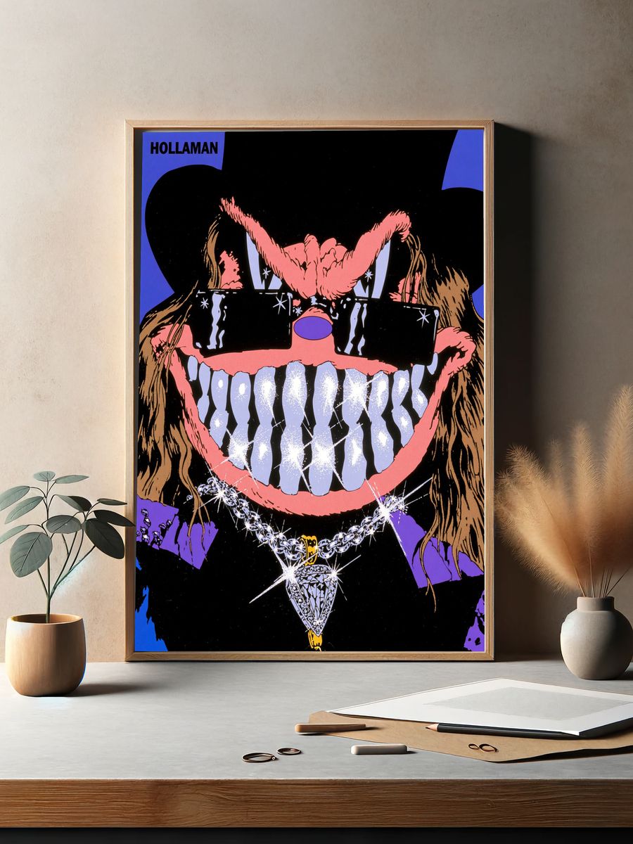 Hollaman Pop-Art Portrait Poster. — room view 2