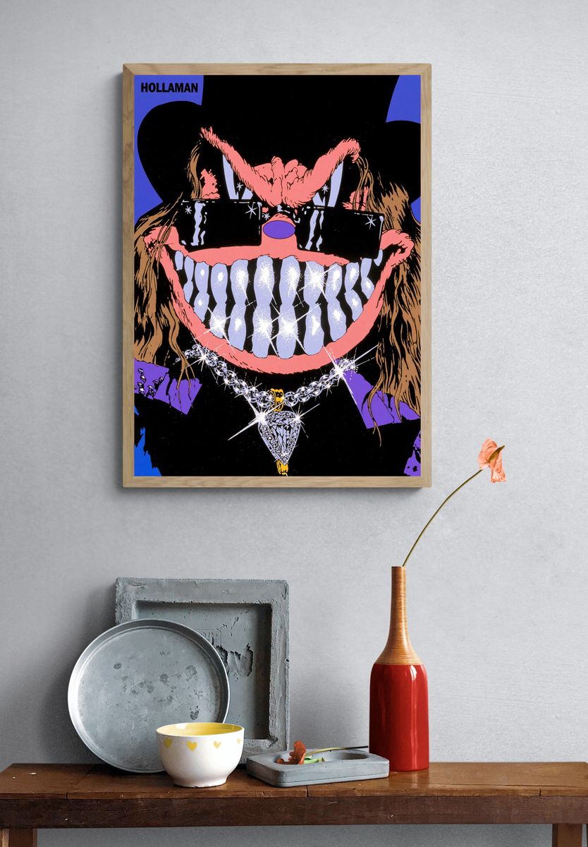 Hollaman Pop-Art Portrait Poster. — room view 3