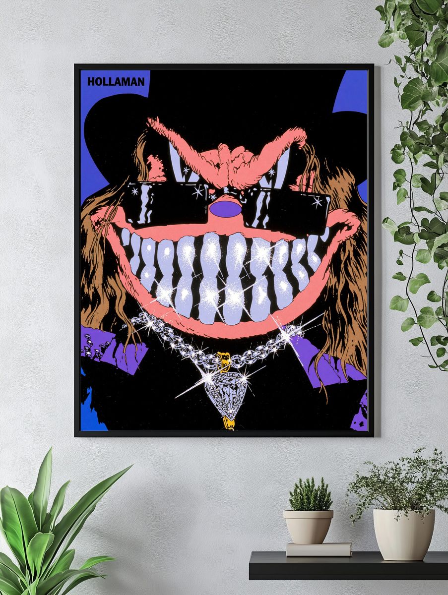Hollaman Pop-Art Portrait Poster. — room view 4