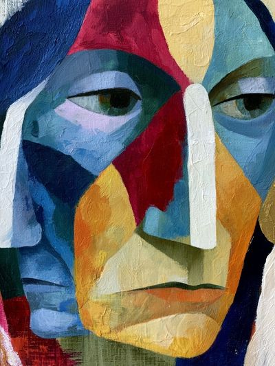 Abstract Face Fine-Art Poster.