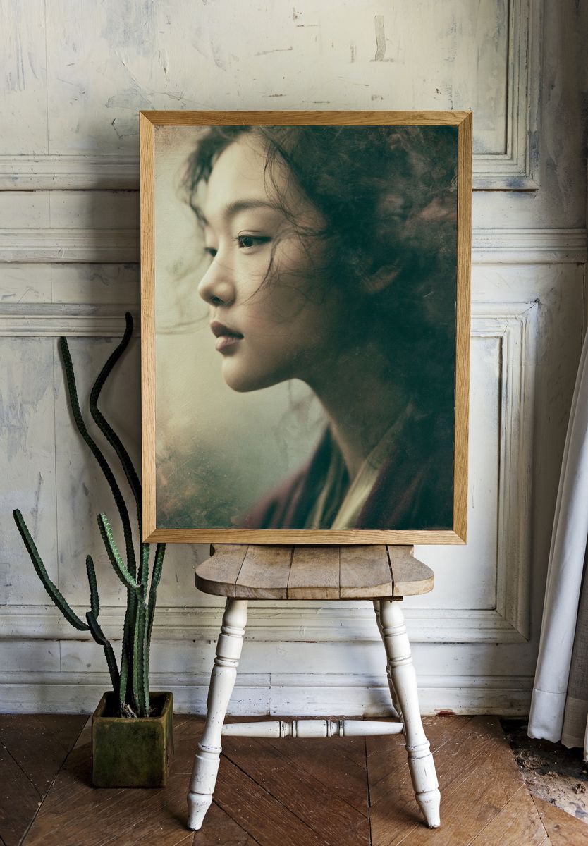 Dreamy Portrait Fine-Art Poster. room preview