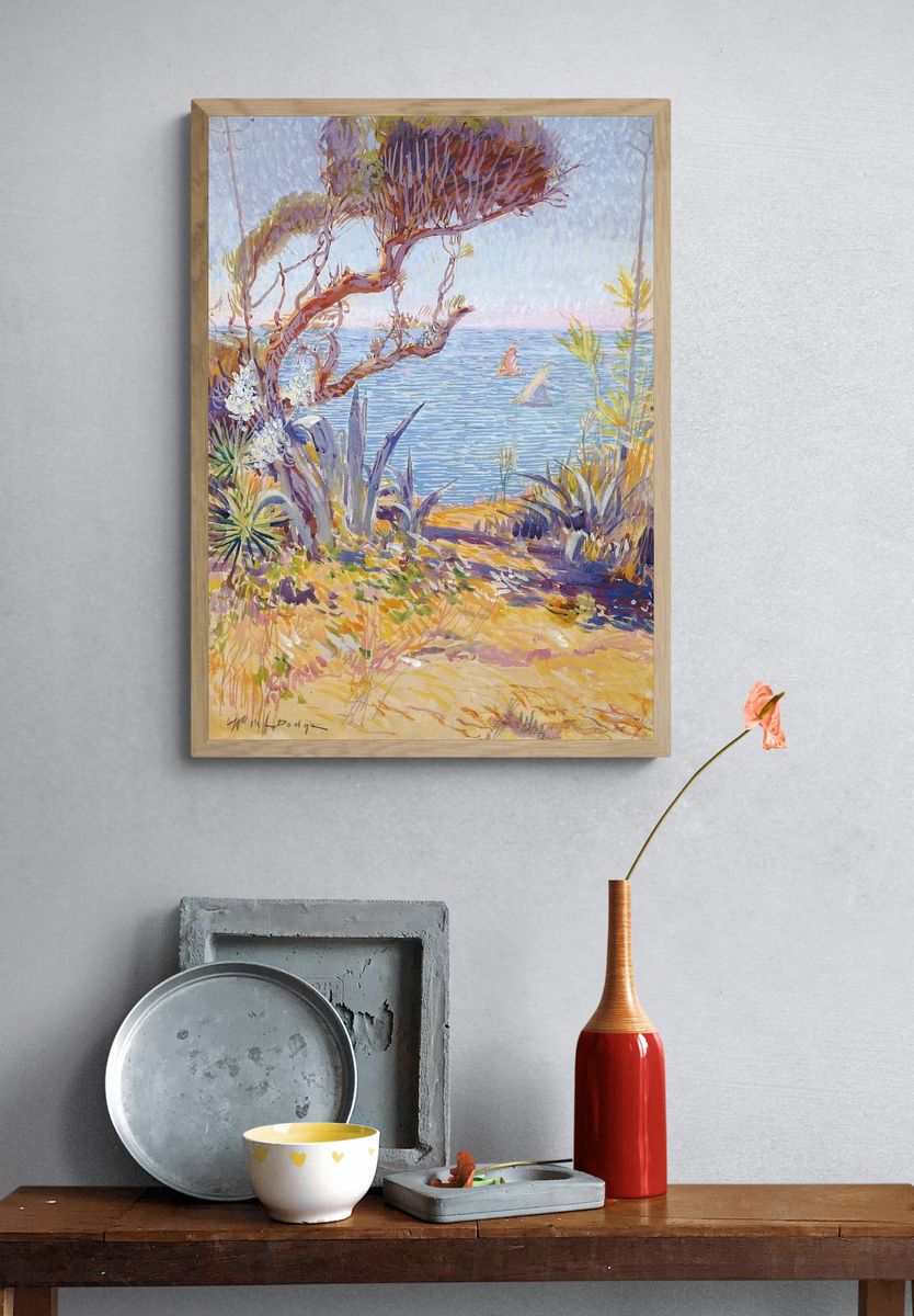 Coastal Landscape — Fine Art Print. — room view 3