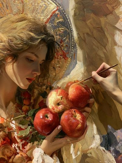Apple Still Life Portrait Print.