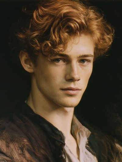 Curly-Haired Portrait Fine-Art Print.