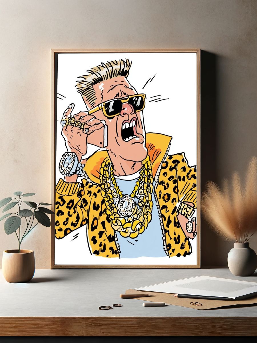 Leopard Jacket Pop Art Poster. — room view 2