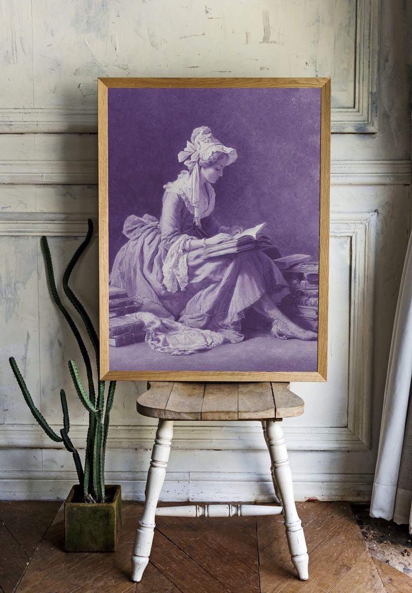 Victorian Reader — Fine-Art Print. room preview