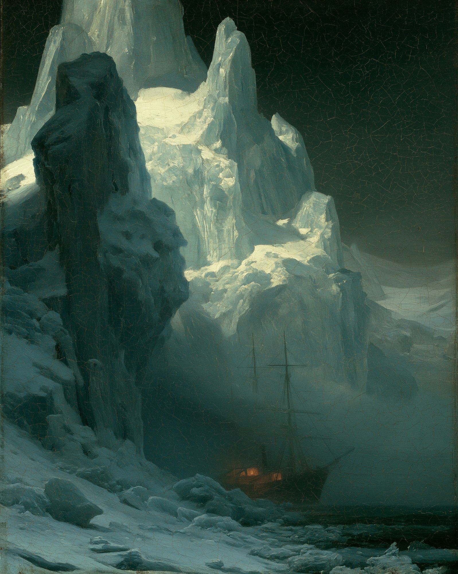 Arctic Iceberg Landscape Print. poster detail
