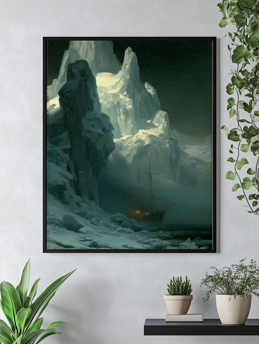 Arctic Iceberg Landscape Print. — room view 4