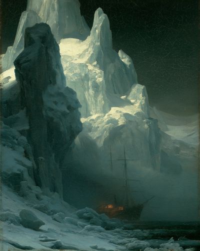 Arctic Iceberg Landscape Print. poster