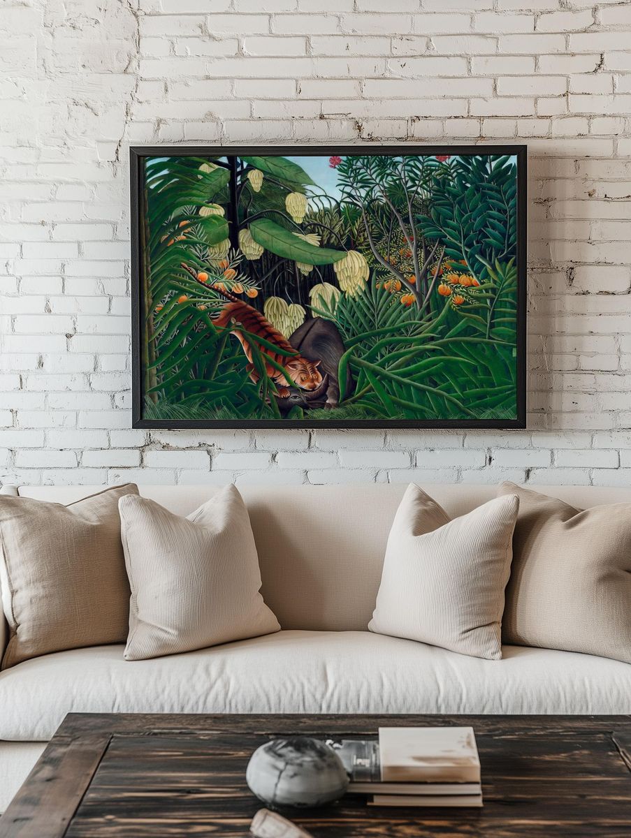 Fight Tiger Buffalo (1908) Henri. — room view 1