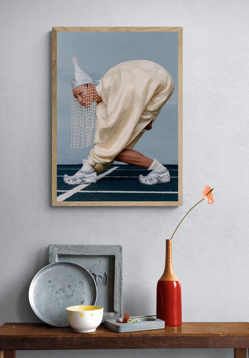 Avant-Garde Fashion Portrait Poster. — room view 3