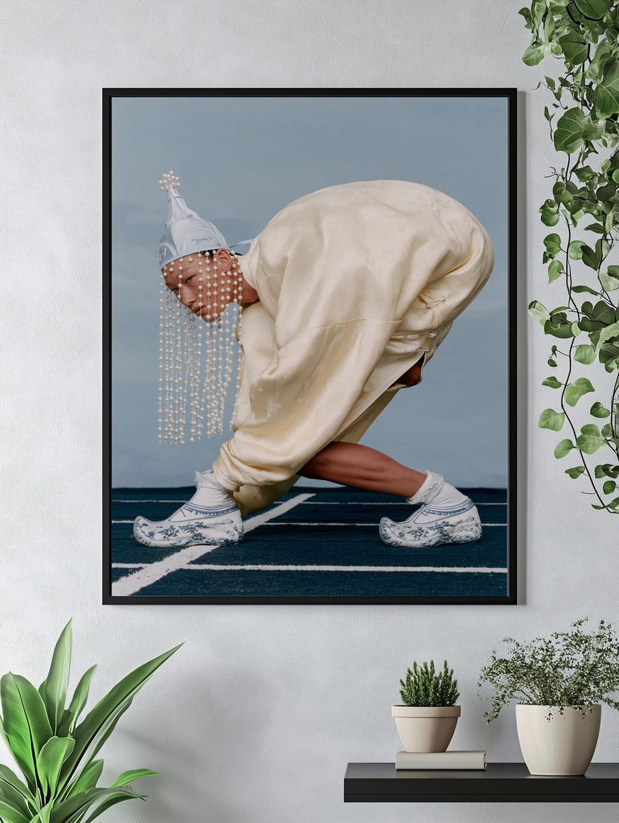 Avant-Garde Fashion Portrait Poster. — room view 4