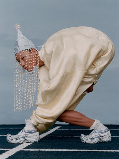 Avant-Garde Fashion Portrait Poster. poster