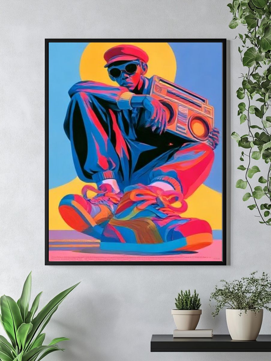 Boombox Street Style Poster. — room view 4