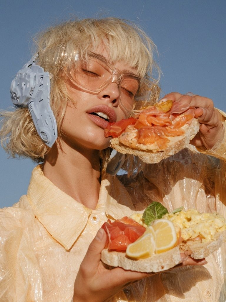 Surreal Fashion Portrait Print. poster detail