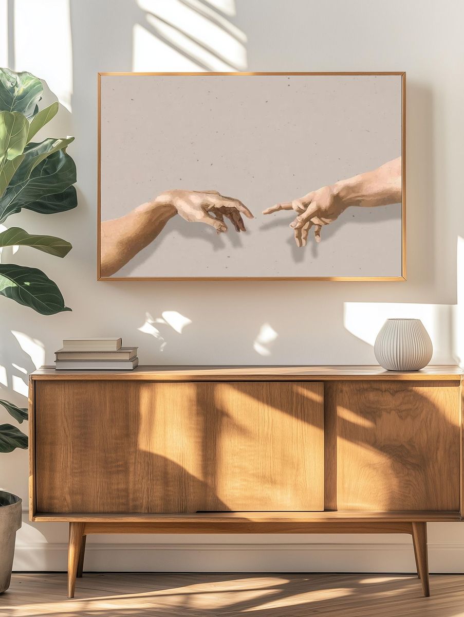 The Creation of Adam — Fine Art Print. — room view 3