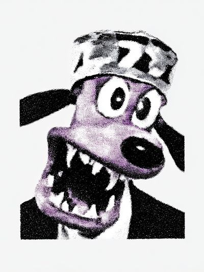Goofy Dog Pop-Art Poster.