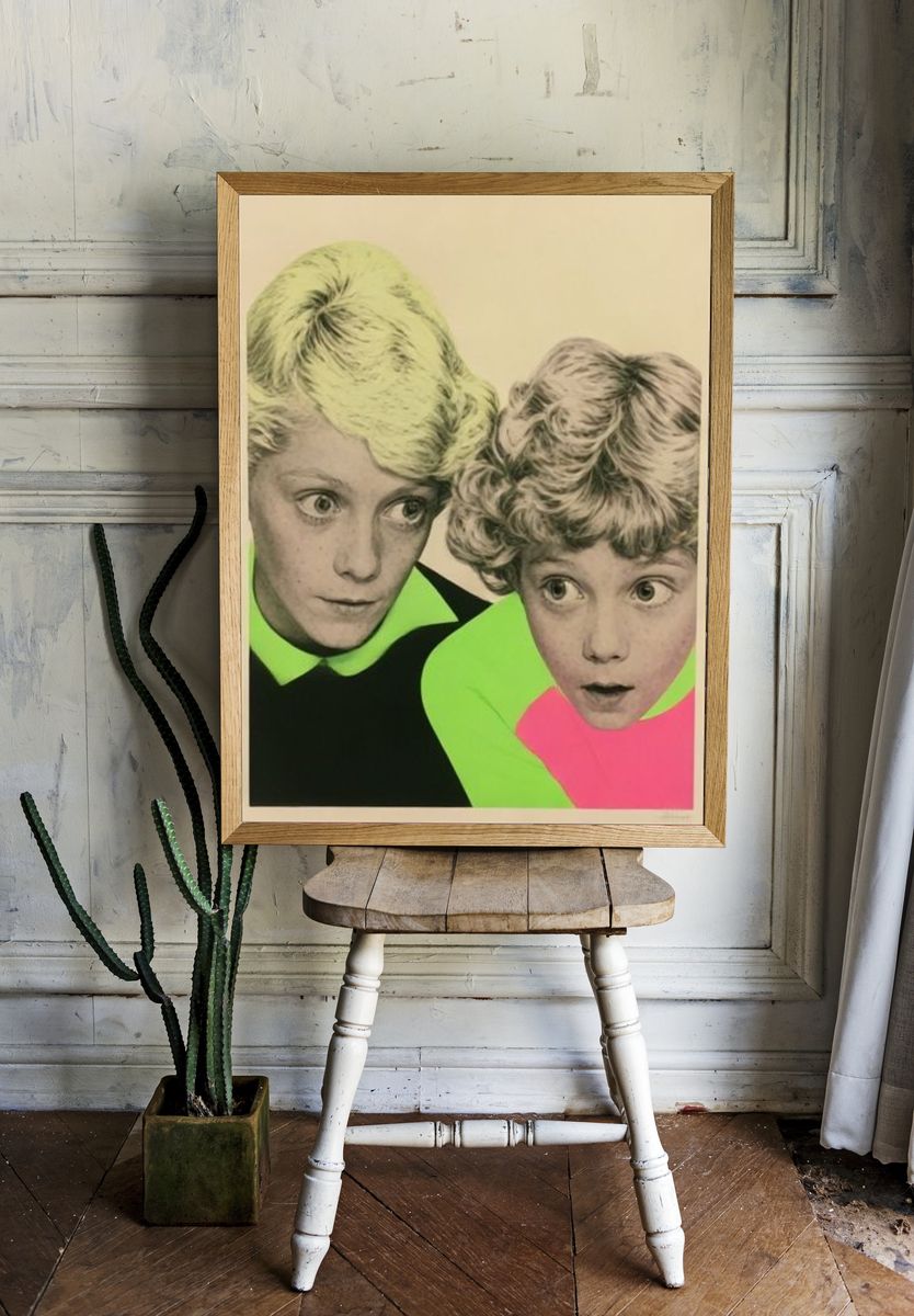Pop Art Children Portrait Poster. room preview