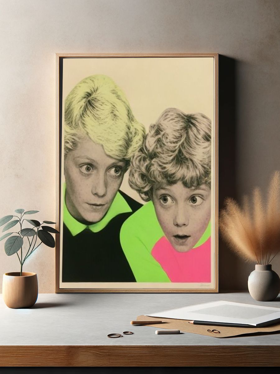 Pop Art Children Portrait Poster. — room view 2