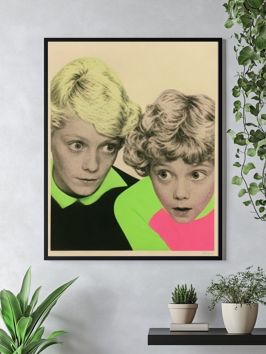 Pop Art Children Portrait Poster. — room view 4