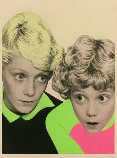 Pop Art Children Portrait Poster.