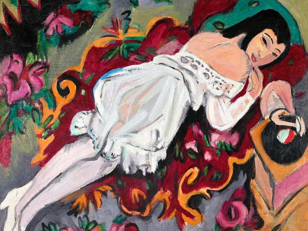 Reclining Woman — Fine Art Print. poster detail