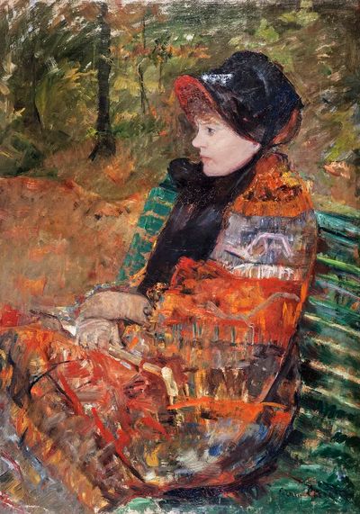 Autumn, portrait Lydia Cassatt (1880). poster