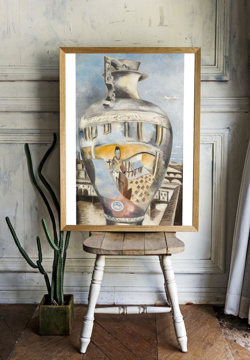 Reflected Figure in a Vase — Fine Art Print. — room view 1