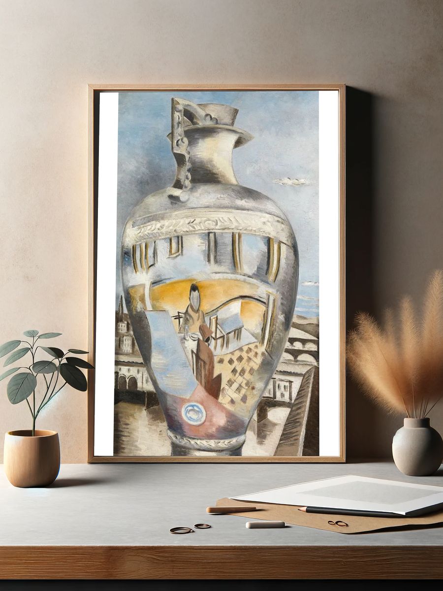 Reflected Figure in a Vase — Fine Art Print. — room view 2