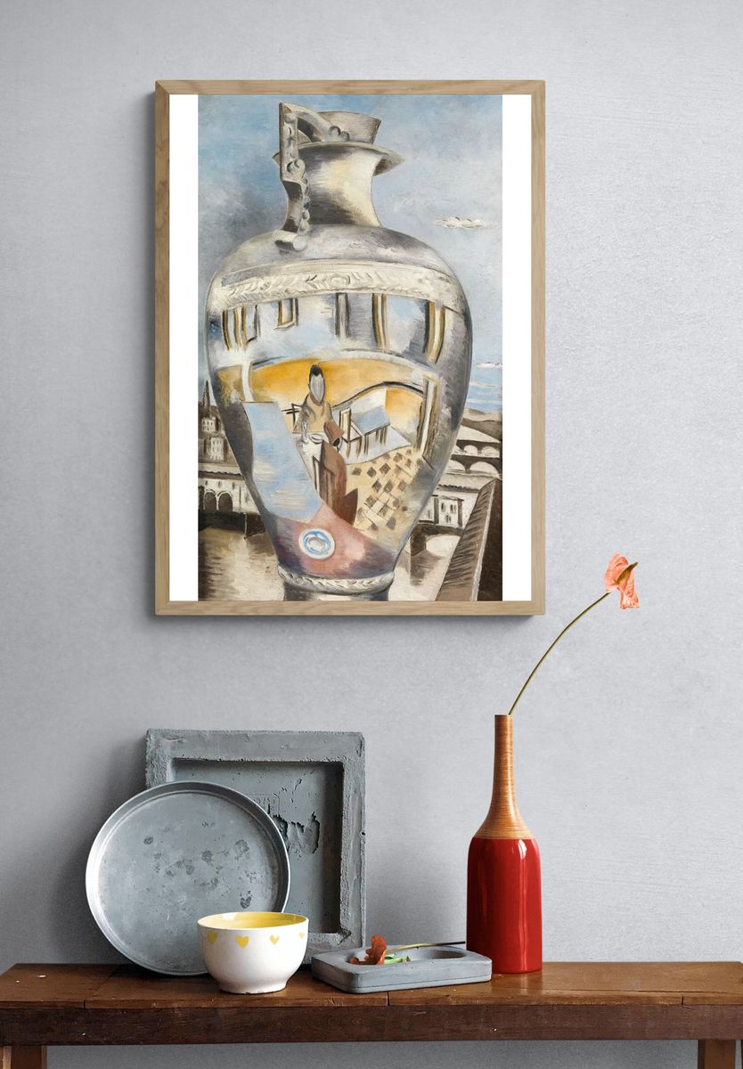 Reflected Figure in a Vase — Fine Art Print. — room view 3