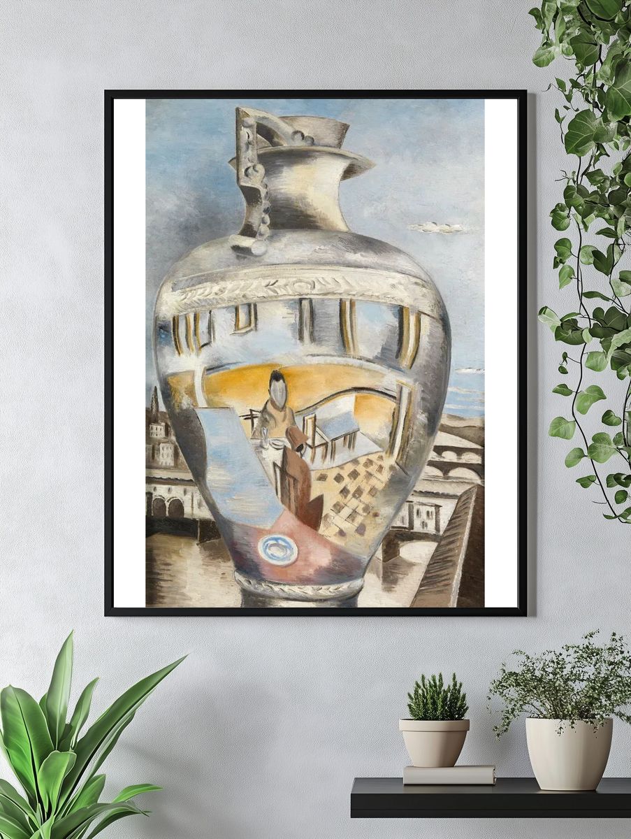 Reflected Figure in a Vase — Fine Art Print. — room view 4