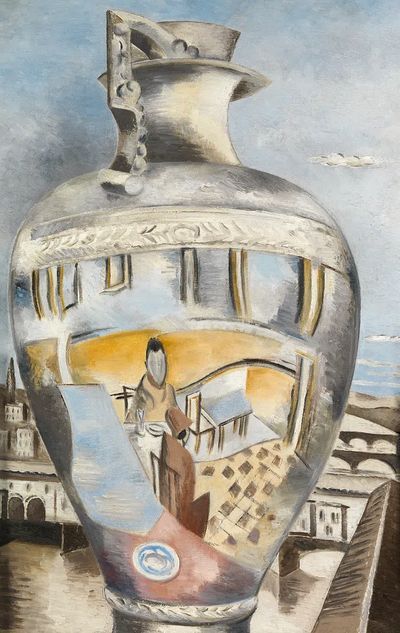 Reflected Figure in a Vase — Fine Art Print. poster print