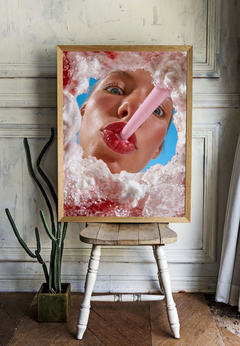 Pop Art Dessert Portrait Print. room preview